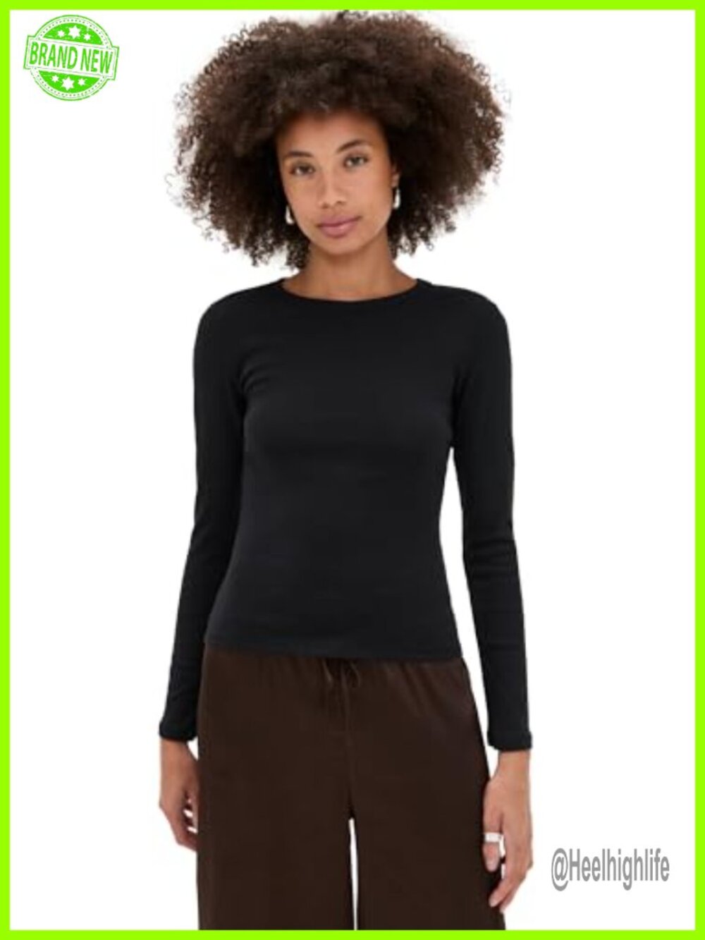 Leset Nando Slim Fit Long Sleeve Crew Neck Tunic Tee